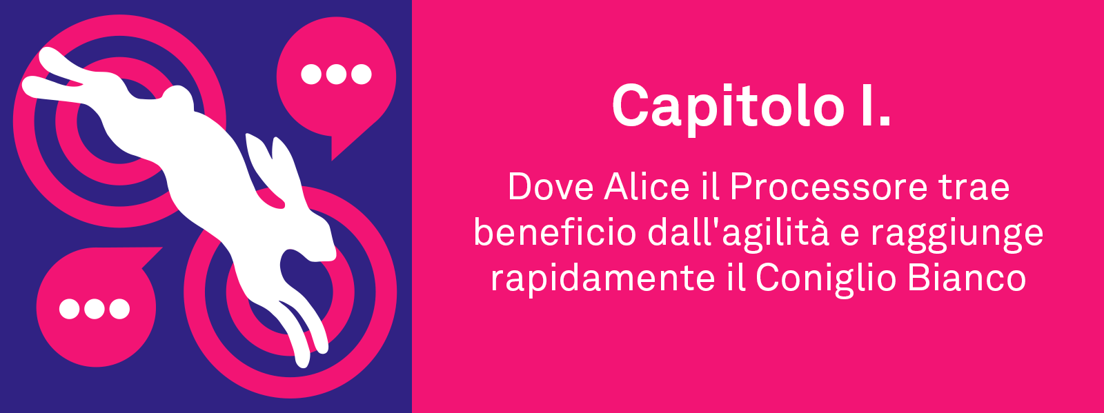 Capitolo I. Dove Alice il Processore trae beneficio dall'agilità e raggiunge rapidamente il Coniglio Bianco